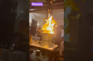 Dinner in Florence @ristorantesabatini Beef Tartar with Black Truffle and Filetto Flambé #foodie