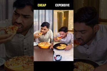 Cheap vs Expensive Pizza 🍕🔥 #challenge #experiment #shorts