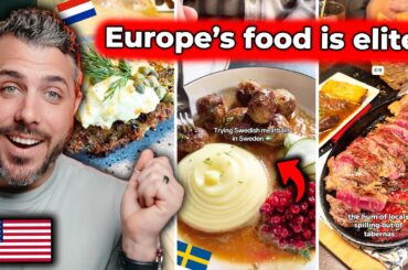 Europe’s Food Scene Is on Another Level... American Mind Blown 😱