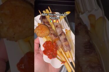POV: You’re eating in Palermo 🇮🇹😋🔥 #italy #travel #trending #food #palermo #italianfood #sicily