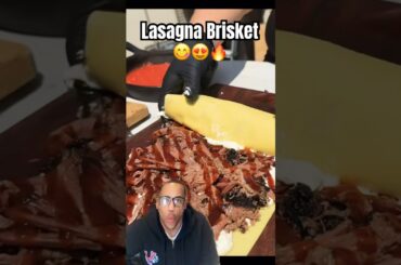 Lasagna Brisket! #shorts #food #foodie