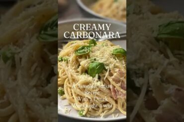 Quick Creamy Carbonara