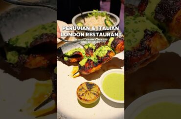 Why have I never thought of this fusion before?!  #peruvianfood #italianfood #londonrestaurants