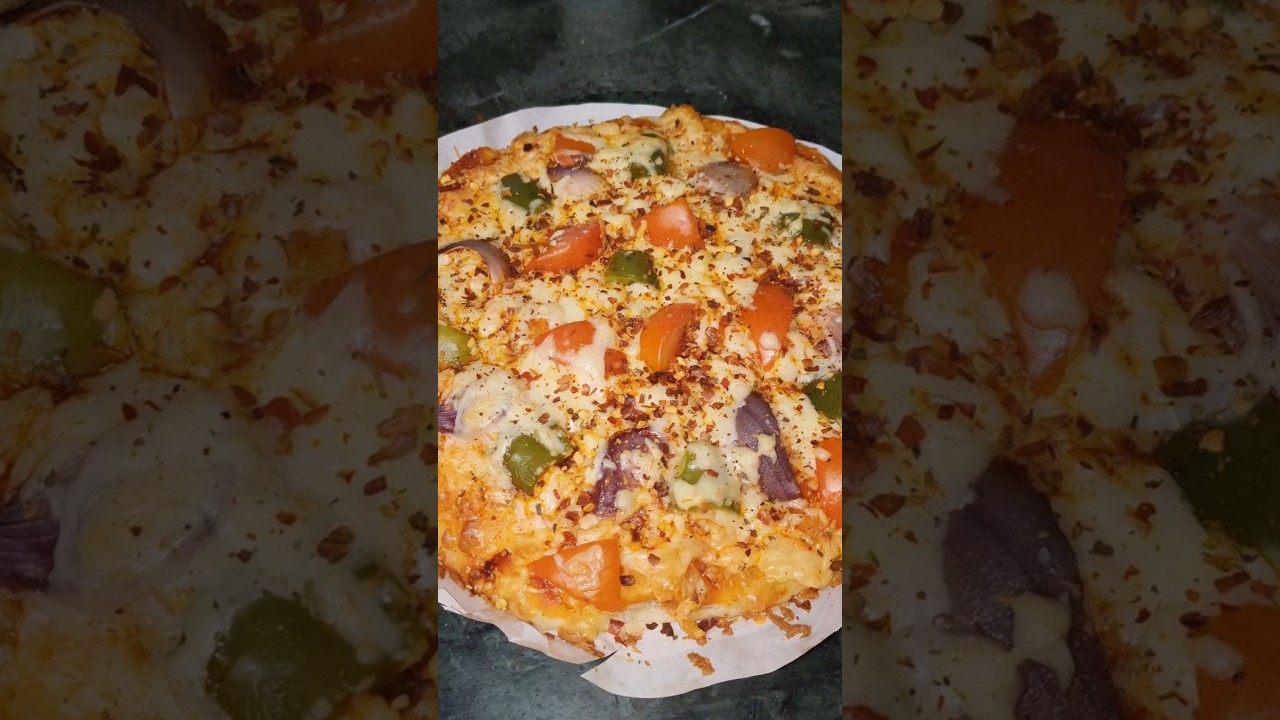 Cheesy 🍕 🤤at home in 15 min⏰ पिज़्ज़ा घर पर बनाए #trending Cheesy 🍕 🤤at home in 15 min⏰ पिज़्ज़ा घर पर बनाए #trending