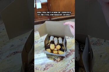 pov Italian cookies in nyc #nyc #cookies #dessert #bakery #statenisland #foodie #cannoli #citylife