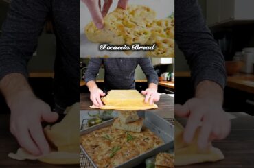 How to Make Garlic and Rosemary Focaccia Bread? (Italian Recipes) #food #recipes