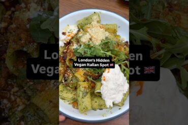 Vegan Italian Food in London 🔥 #italianfood #veganitalia #veganlondon #londonvegan #londoneats