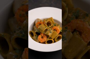 Pistachio & shrimp pasta #pasta #pistachio