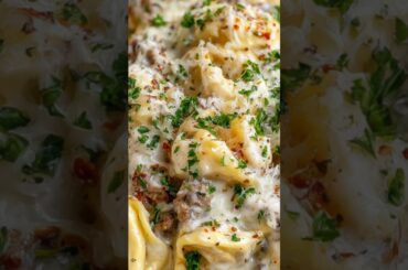 Creamy Cajun Ground Beef Tortellini #cooking #beefrecipes #cookingwithtammy #shorts #shortsfeed