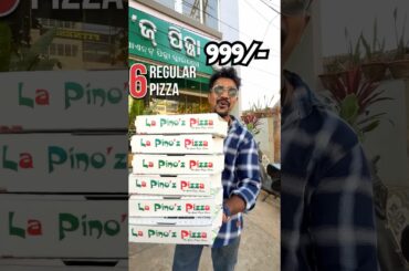 Get 6 pizza at 999/- 😱 #bhubaneswar #food #odisha #indianfood #pizza