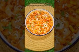 Watch the full recipe of Red Sauce Pasta in my channel #food #shorts #redsaucepasta #pastarecipe