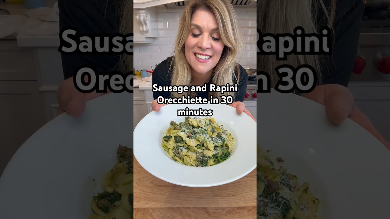Sausage & Rapini Orecchiette Pasta ready in 30 minutes ! #orecchiette #30minutemeals Sausage & Rapini Orecchiette Pasta ready in 30 minutes ! #orecchiette #30minutemeals
