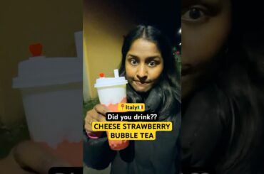 Baboi Italy🇮🇹 lo Meru Bubble Tea try chesara? 😳 #tea #telugushorts