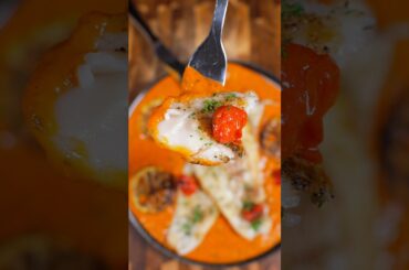 Roasted Tomato Butter Sea Bass 🍅🐟 #chefberkin