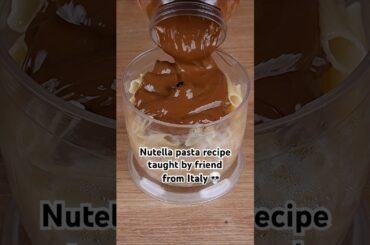 Nutella pasta recipe @ThatRecipe #shorts #shortsfeed #pasta #nutella