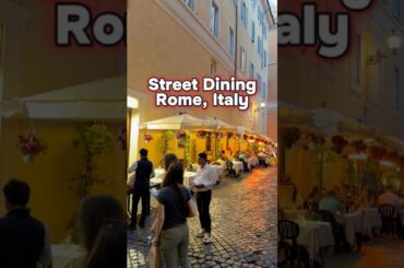 Street Dining, Rome, Italy. #dining #diningstreet #rome #italy