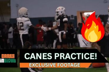 RAW FOOTAGE! Miami Hurricanes Spring Practice #1 | CanesInSight Exclusive