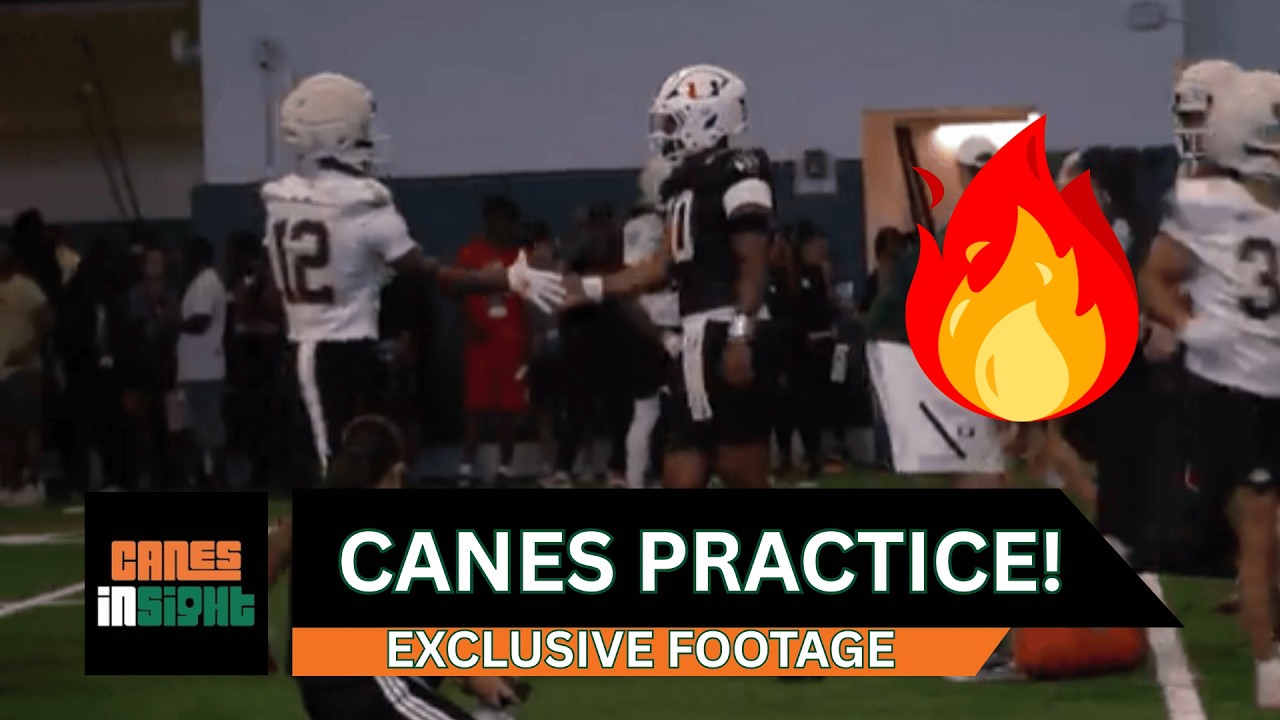 RAW FOOTAGE! Miami Hurricanes Spring Practice #1 | CanesInSight Exclusive RAW FOOTAGE! Miami Hurricanes Spring Practice #1 | CanesInSight Exclusive
