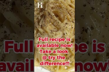 Everyone makes Cacio e Pepe wrong