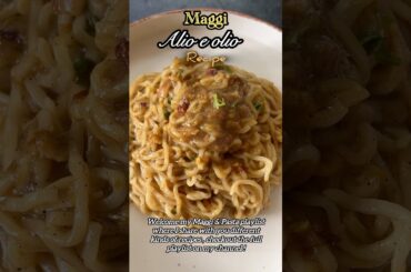 Aglio e olio maggi recipe #maggi #maggirecipes #maggirecipe #breakfastrecipe #trending #shortsfeed