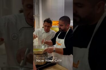 Authentic tiramisu 🇮🇹Italian cooking class NYC | Personal Chef Amenta #newyorkcity