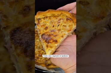 Tarte oignons lardons | Recette facile #shorts