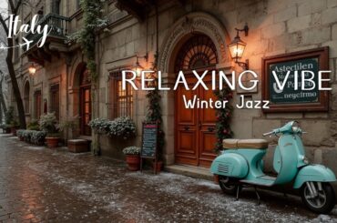 Relaxing Italian Music for Winter Evenings - Tranquil Snowy Ambience ❄️