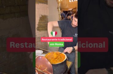 Restaurante tradicional em Roma 🇮🇹🩷