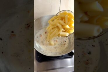 *Creamy White sauce pasta recipe 🤤🌿 #viral #cheese #recipe #food #viral #trend #video #shorts