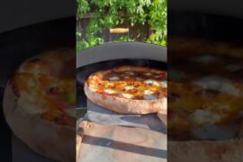 Gas convenience. Wood-fired flavor. No compromise Bertello SimulFIRE 16" Rotating Outdoor Pizza Oven