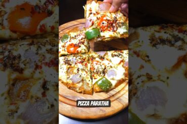 Pizza Paratha Recipe|#pizzalover #pizzaparatha #healthypizza #kidspizza #lunchideas #viralshorts
