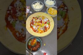 Air fryer mai banaya pizza #airfryer #recipe #cooking #foodie #foodblogger #pizza #shorts #trending