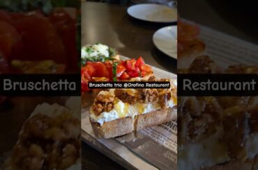 Bruschetta trio at Orofino Restaurant in Fredericksburg VA#italy #fredericksburgva #bruschetta
