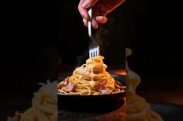 Midnight Snack Carbonara - ASMR Pasta Ingredients