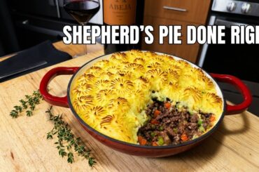 Classic Shepherd’s Pie Done Right | Red Wine Braised Lamb + Bordeaux Pairing
