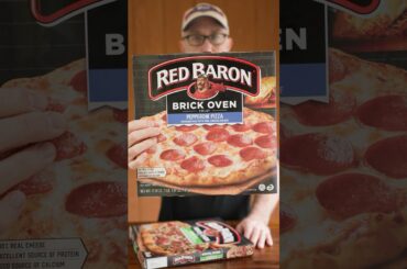 Red Baron Brick Oven Pizza Review #pizza #foodreview #pizzareview #redbaron #shorts #tastetest