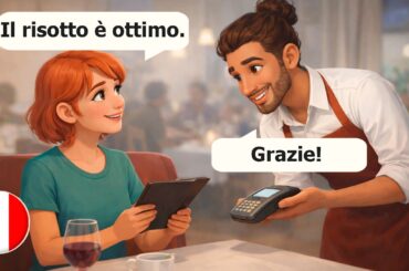 20 minutes of useful Italian dialogues for beginners (A1-A2) | italian conversations