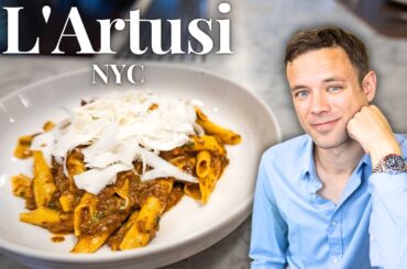 Eating at L'Artusi. One of the Most POPULAR Italian Restaurants in NYC