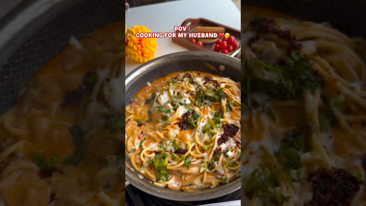 Caramelised Onion mushrooms Chilli Oil Spaghetti 🍝#recipe #shorts Caramelised Onion mushrooms Chilli Oil Spaghetti 🍝#recipe #shorts