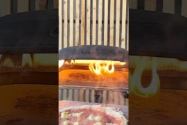 What happens when you use too much semolina? Pizza and oven on fire! 🔥 #shorts #pizza #fail