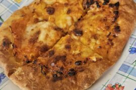 My first attempt at making pizza. It's not much, but it tastes good to me nonetheless