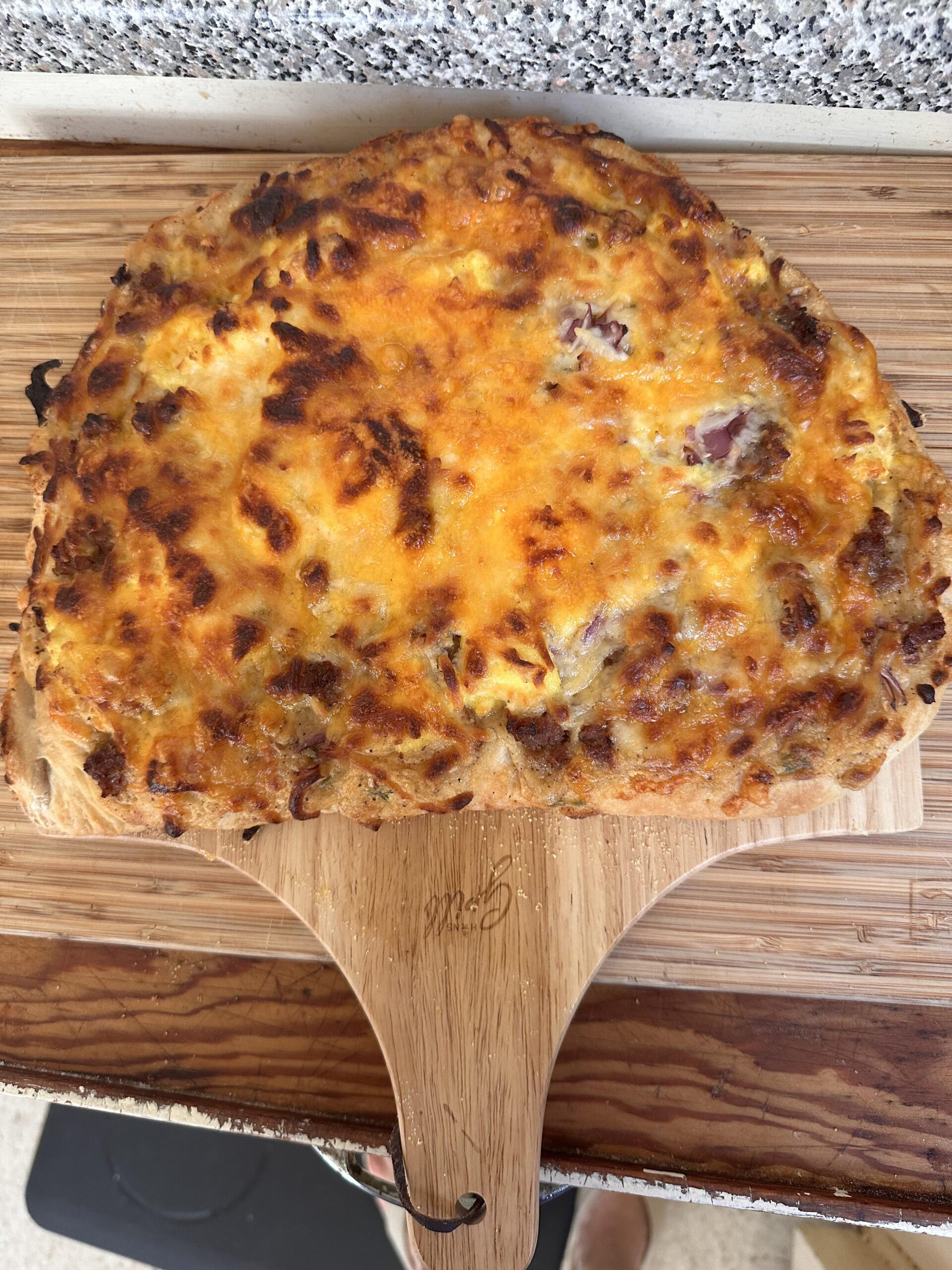 Casey’s Breakfast Pizza Dupe Casey's Breakfast Pizza Dupe