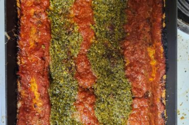 Another Detroit style tomato and pesto pie