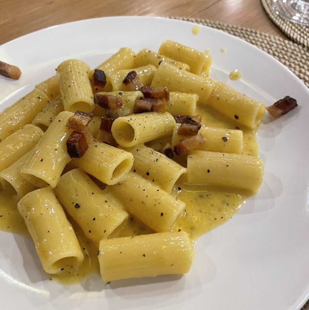 Homemade carbonara