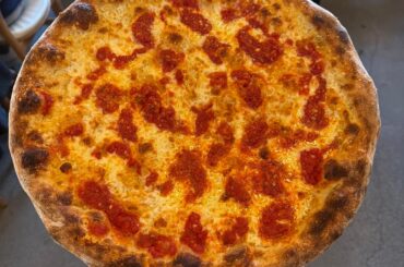 Competing at the pizza expo. Upside down or right side up???