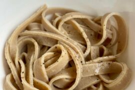 made gluten free oat flour pasta