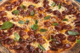 Pepperoni, Mozzarella, Pecorino Romano, and Basil 🌿