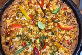 Spicy Paneer Tikka Pizza 🍕