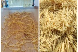 Traditional sourdough Hungarian soup noodles (Angel hair/cérnametélt) 💛