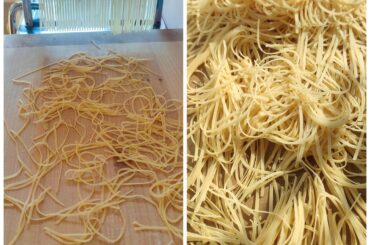 Traditional sourdough Hungarian soup noodles (Angel hair/cérnametélt) 💛